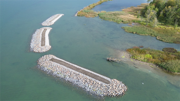 Date des travaux d'aménagement pour la protection des Îles-de-la-Paix